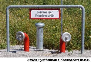 Löschwasserentnahmestelle - Löschwasserbehälter