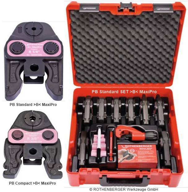 PB Standard SET >B< MaxiPro 1/4"-1.1/8" -Pressbacken PB Standard >B< MaxiPro 1/4" und Compact >B< Maxi Pro 1/4"