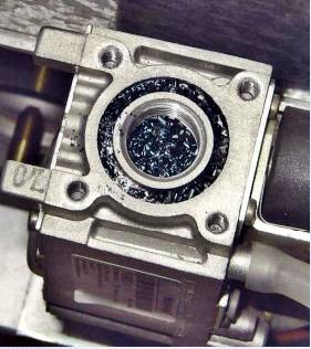 Partikel im Gasfilter