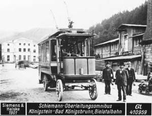 Schiemann Oberleitungsomnibus - Königsstein - Bad Königsbrunn