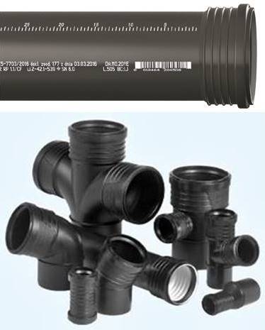 SiTech+-Rohr und Formteile