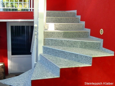 Steinteppich-Treppe